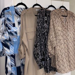Bundle 4 women Blouses Calvin Klein size 2X